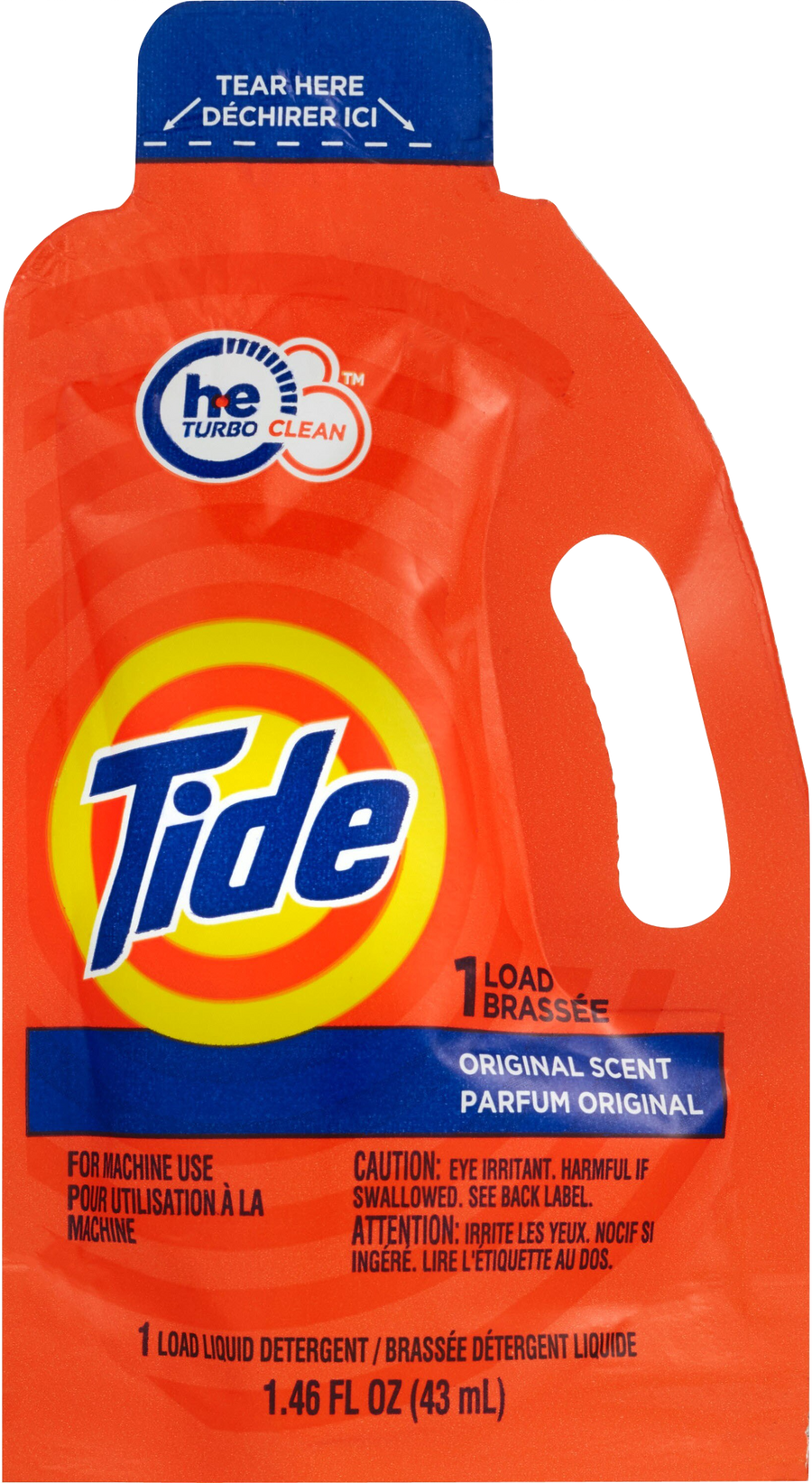 Tide Original Scent Detergent 1 Load 43mL - Quecan