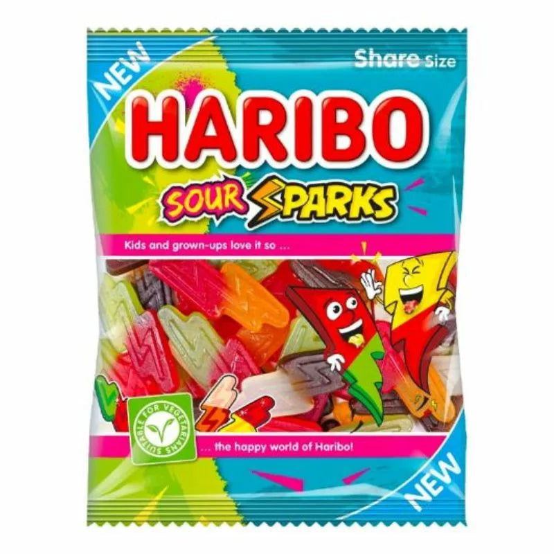 Haribo Sour Sparks (160g)(UK Exotic)