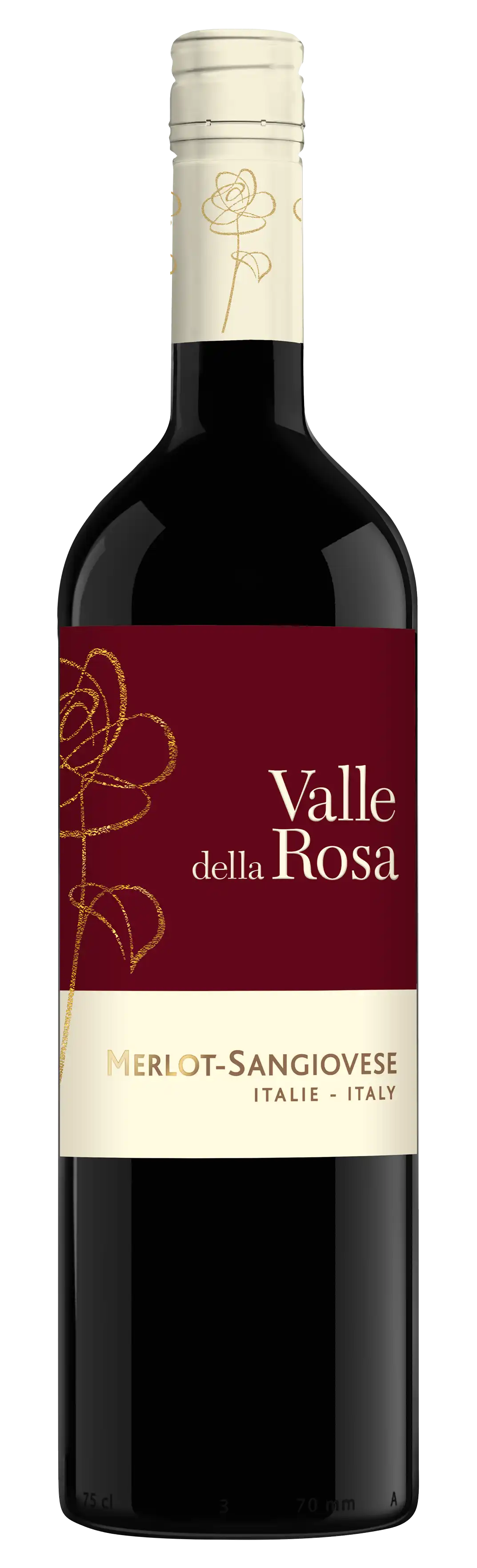 Wine Valle Della Rosa Merlot-Sangiovese Red (750mL)