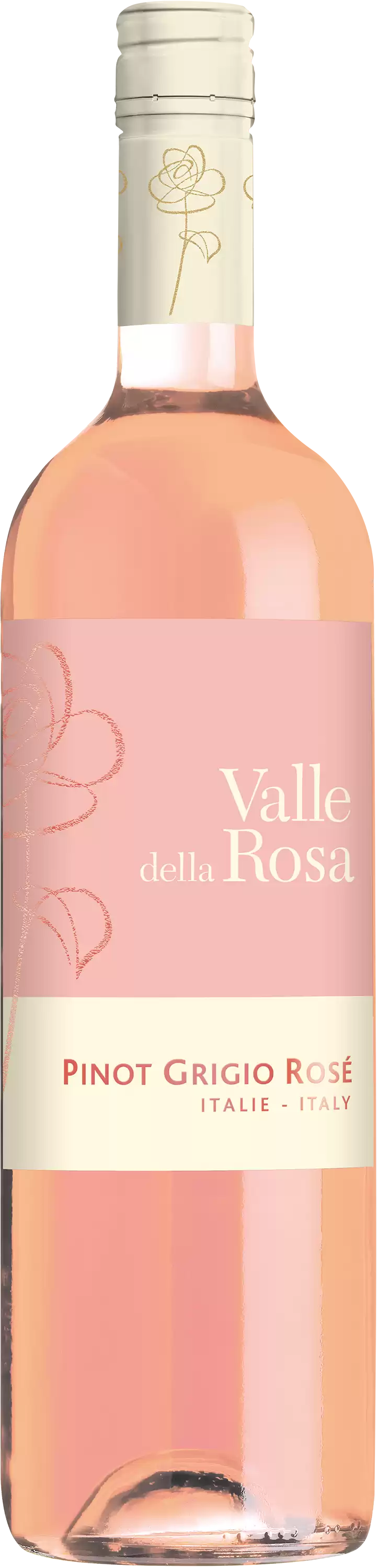WINE VALLE ROSA PINOTGRIGIO ROSE F (750ml) - Quecan