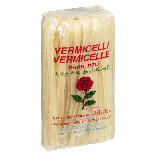 Vermicelli Rose Rice Stick 10mm (454g)