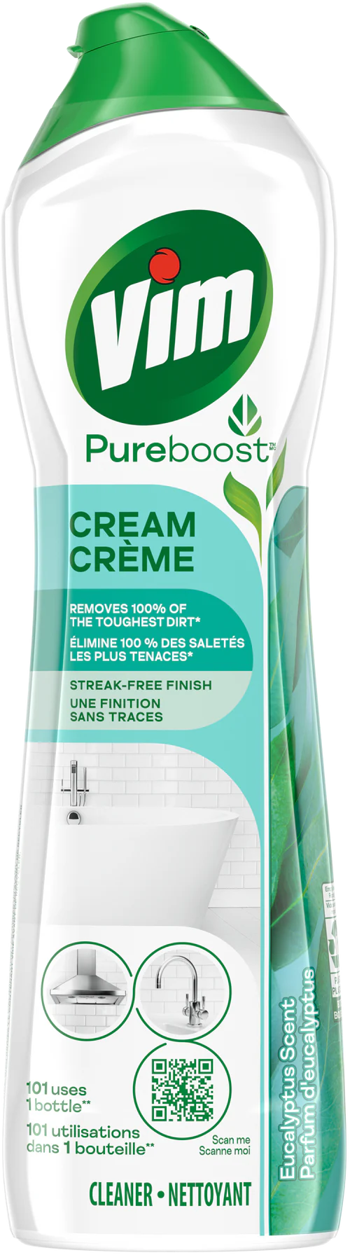 Vim Pureboost Cream Eucalyptus Scent Cleaner (500 mL)