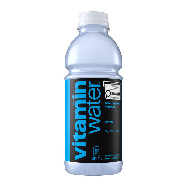 Vitamin Water Energy Drink - Elevate Blue Raspberry Limeade (12 x 591m ...
