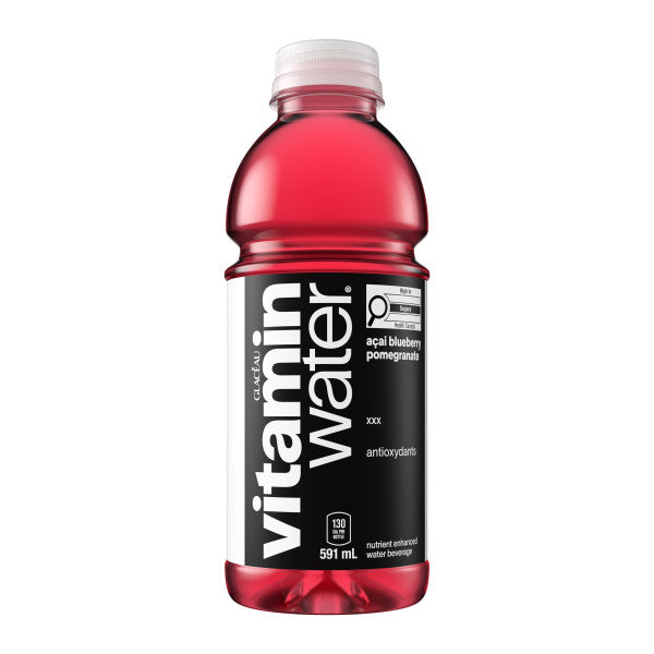 Vitamin Water - Energy Drink XXX Acai Blueberry Pomegranate (12 x 591mL)