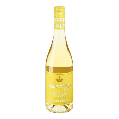 WINE KEEP CALM AND LAUGH CHARDONNAY (750mL) - Quecan
