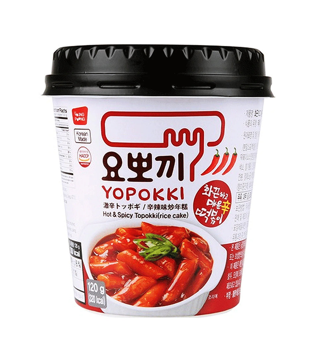 YOUNG POONG-Yoppoki Hot & Spicy (30 x 120g)