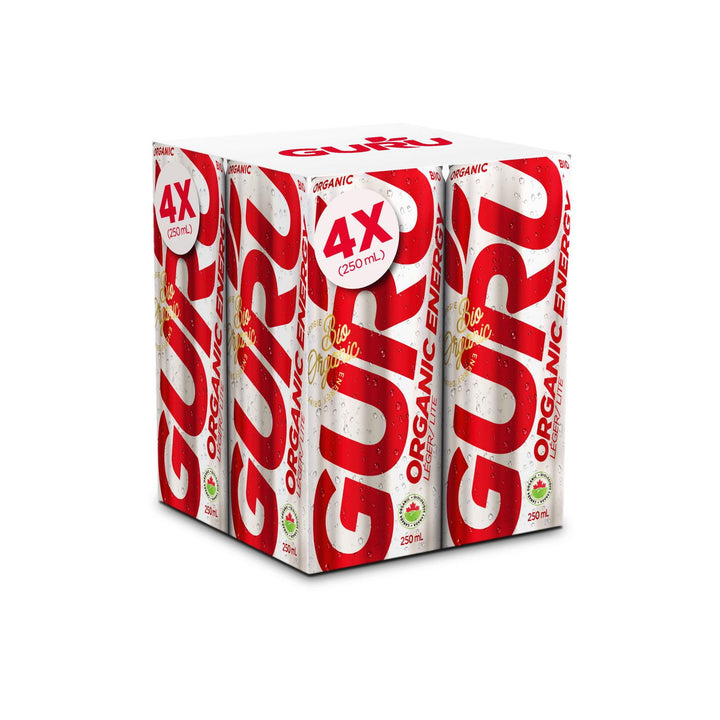 Guru - Organic Energy Drink (6 x 4 x 250mL) (Can Dep) - Quecan