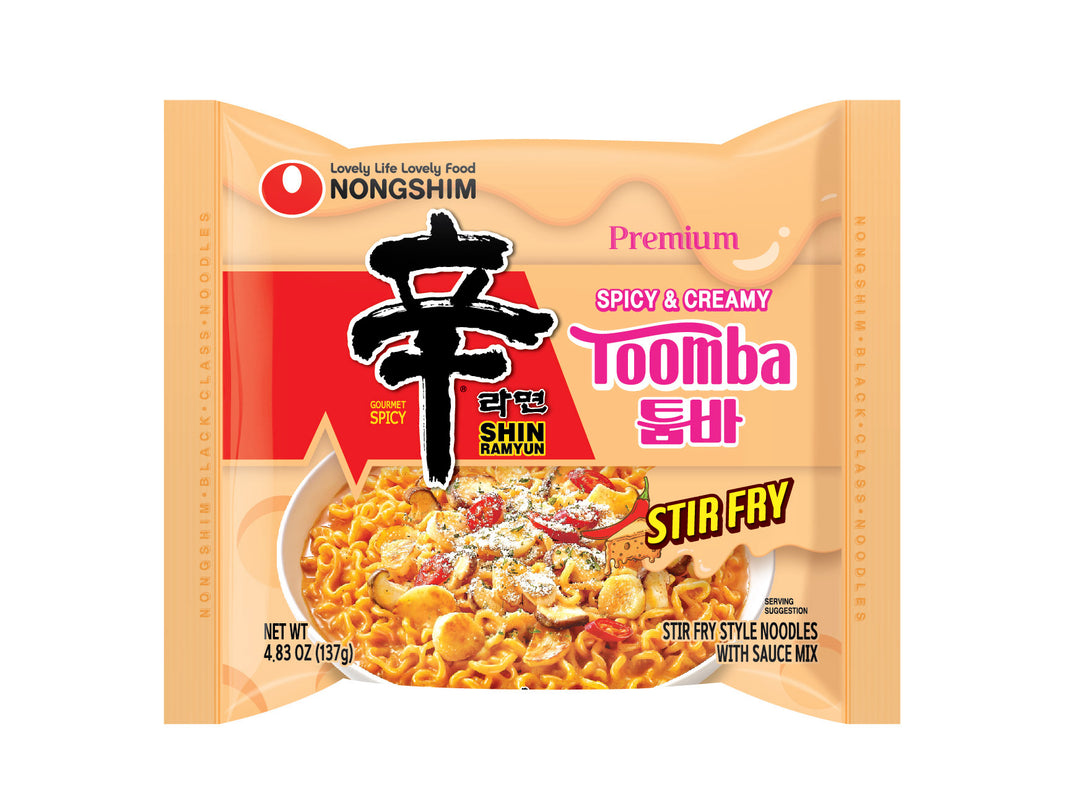 Nongshim Shin Ramyun Stir Fry Toomba Noodle Soup (Pack of 4 x 4 137g)