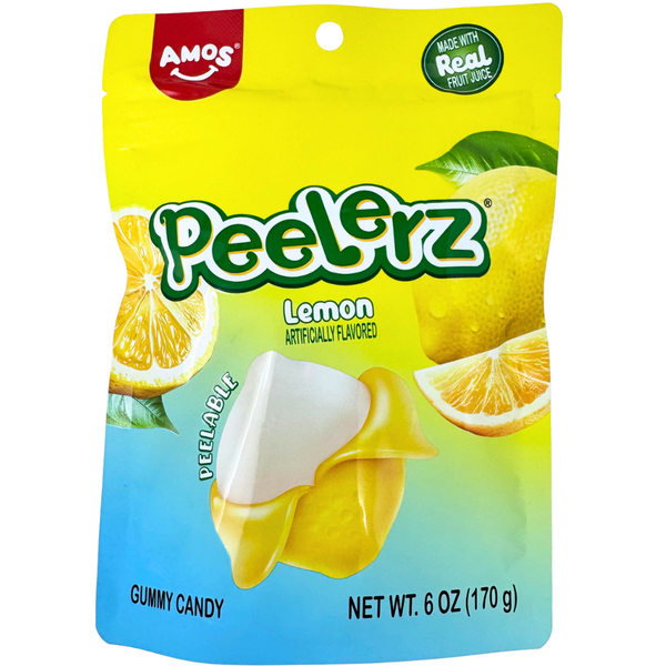 Amos Peelerz Gummy Candy - Lemon (65g)
