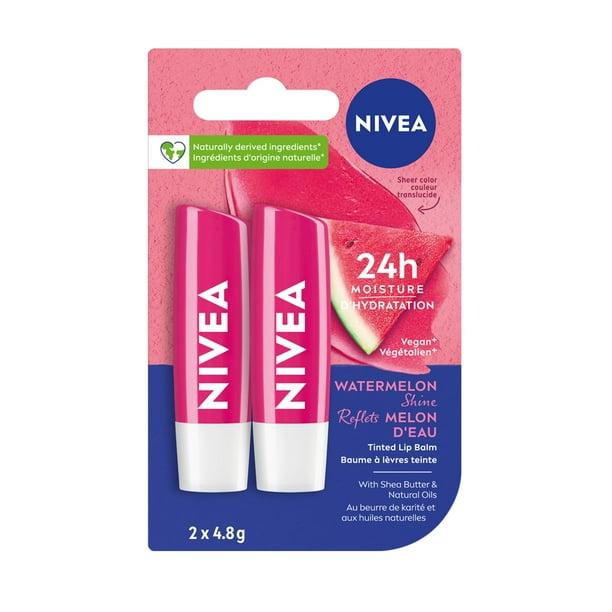 Nivea Hydro Care Lip Balm (2 x 4.8g) - Quecan