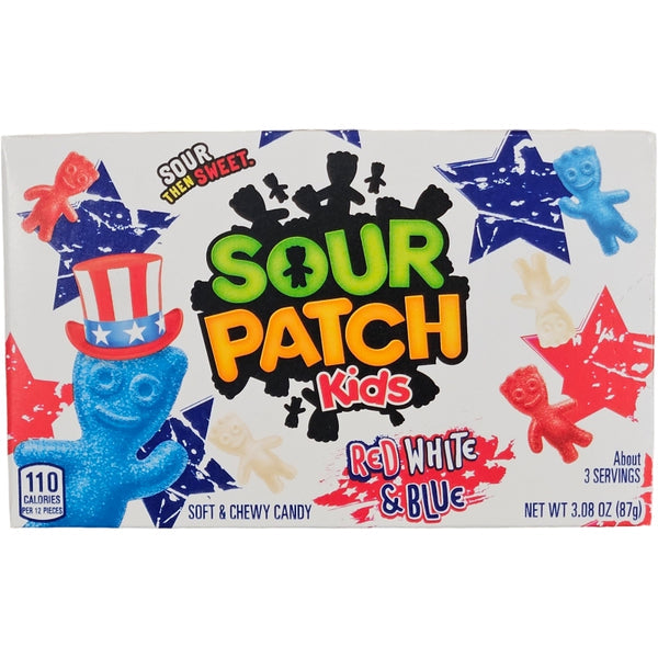 Sour Patch Kids Red White & Blue Soft and Chewy Candy 87g - Quecan