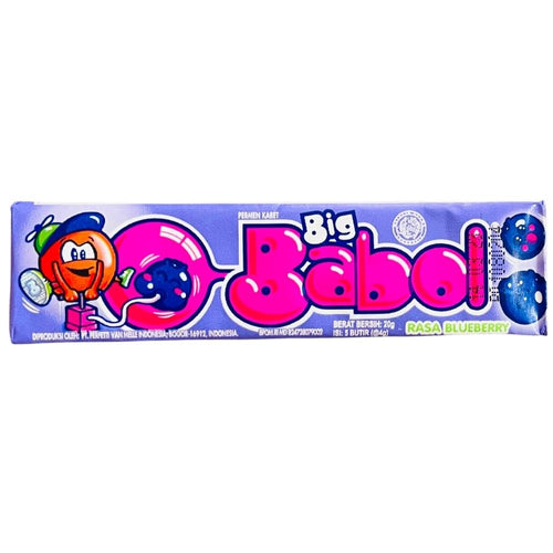 Big Babol Gum Stick - Rasa Blueberry (Pack of 20) - Quecan