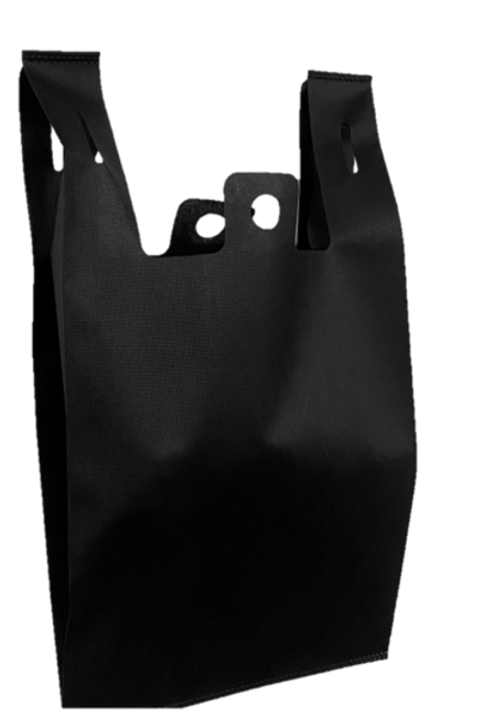 Non Woven Bags - Black 30 x 55 x 16 cm (Case of 500) - Quecan