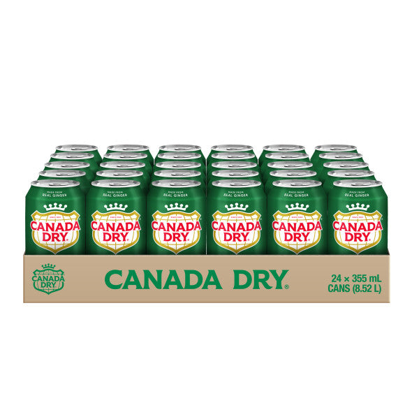 Canada Dry Ginger Ale Soft Drink (24 x 355ml) (Can Dep)