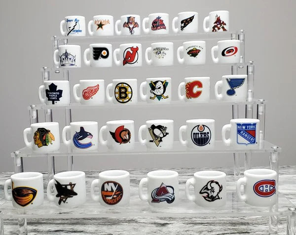 NHL Mini Coffee Ceramic Mugs (Set of 30) - Quecan