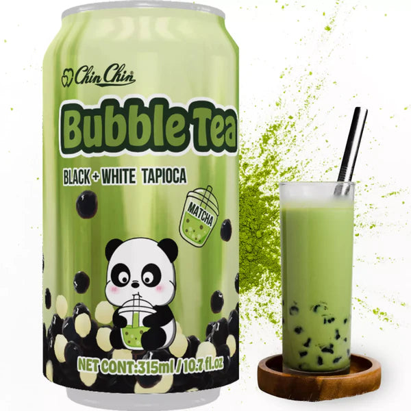 Chin Chin Bubble Tea Black + White Tapioca (24 x 315mL) - Quecan