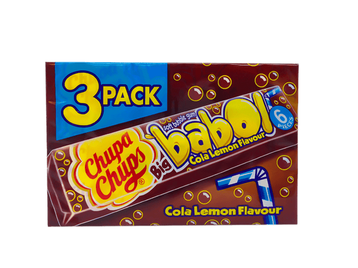 Chupa Chups Babol Soft Bubble Gum (3 Pack of 6 Pieces) - Quecan