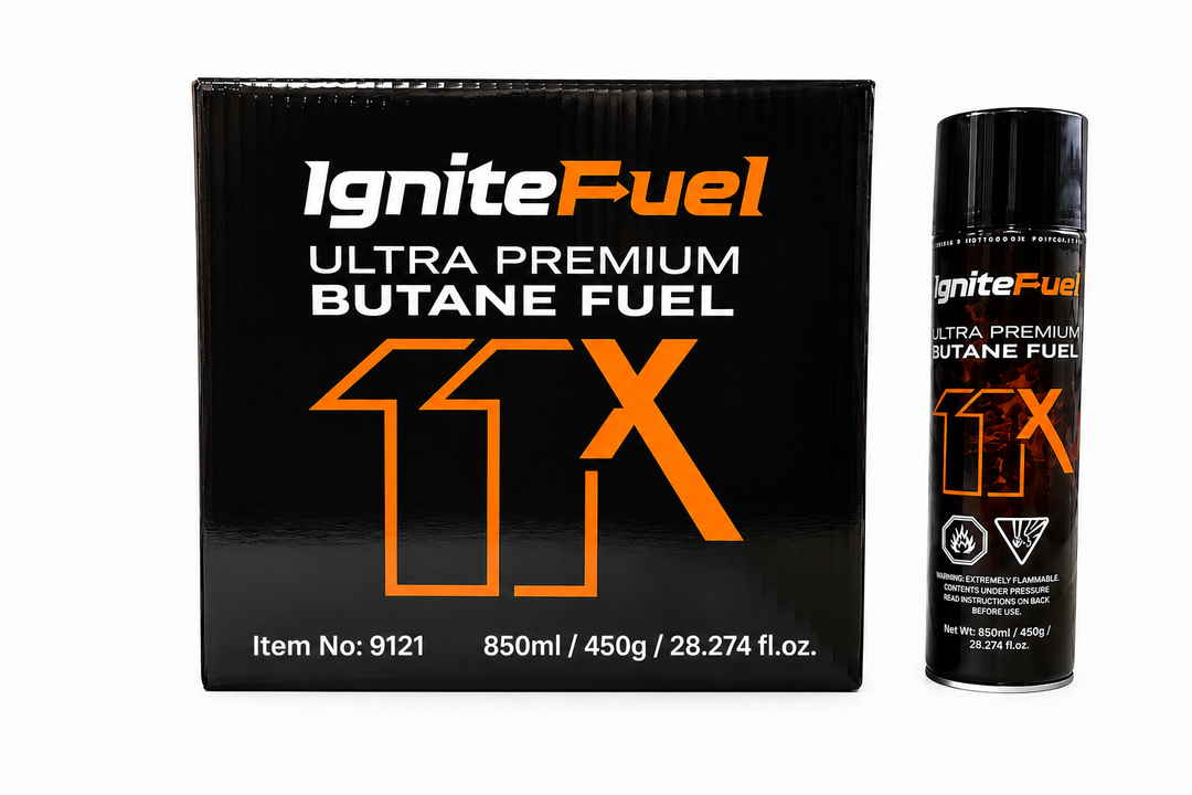 Ignite Fuel Ultra Premium Butane (12 x 850mL)