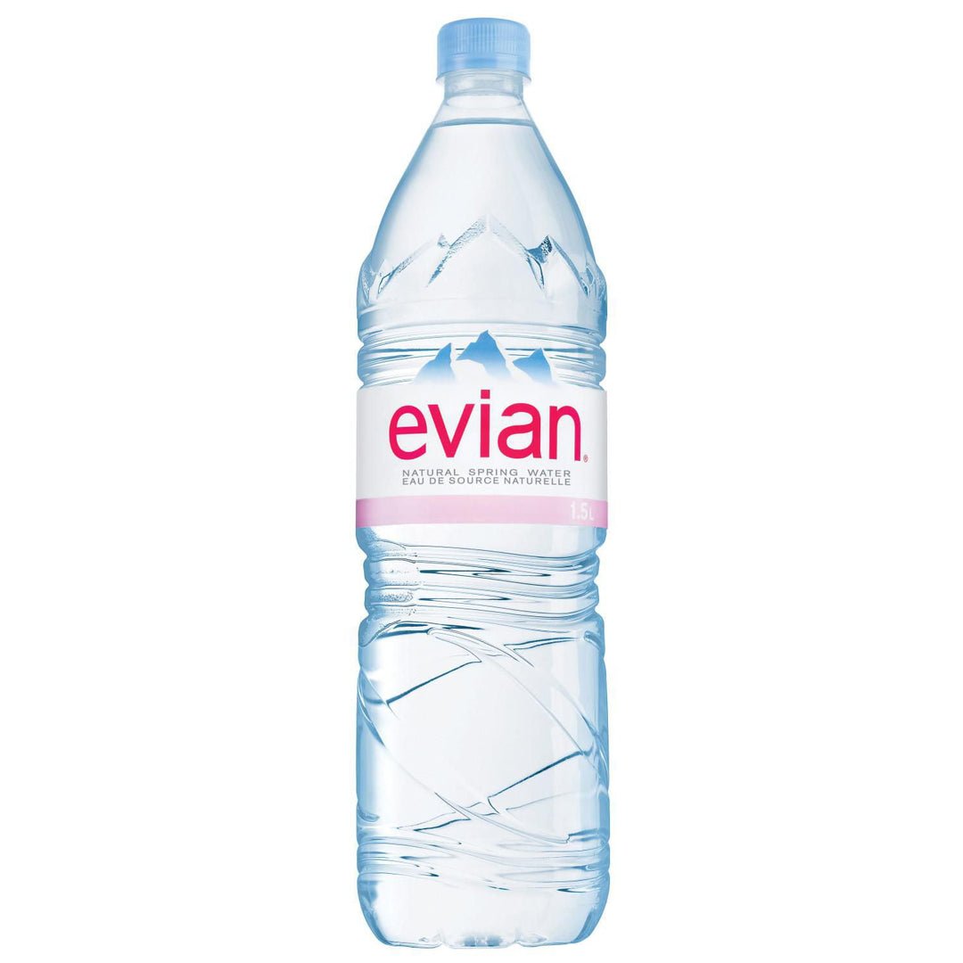 Evian Natural Spring Water (6 x 1.5L) - Quecan