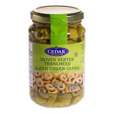 Cedar Sliced Green Olives (250ML) - Quecan