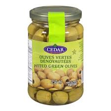 Cedar Pitted Green Olives (250ML) - Quecan