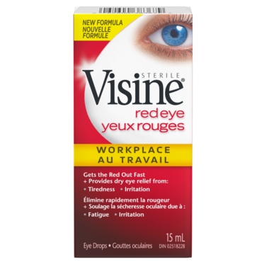 Visine Workplace Eye Drops 15 ml. (Pack of 6) - Quecan