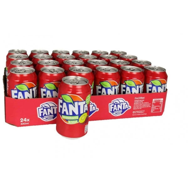 Fanta  - Strawberry & Kiwi (24 x 330mL) (Can Dep) - Quecan