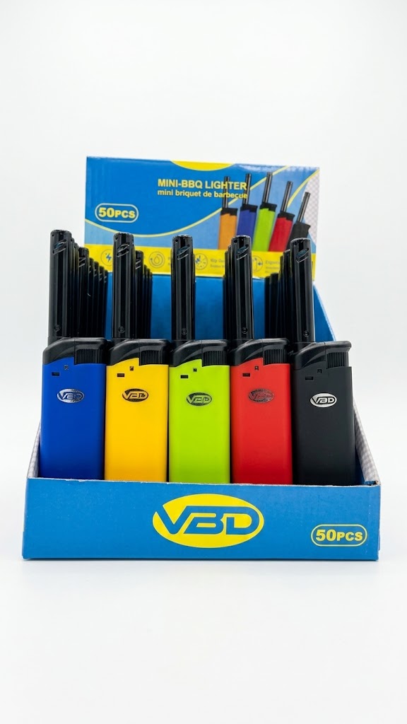 VB Mini BBQ Torch Lighter Assorted (Box of 50) - Quecan