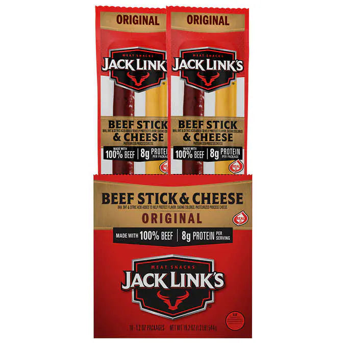 Jack Link's Beef & Cheese - Original (16 x 34g) - Quecan
