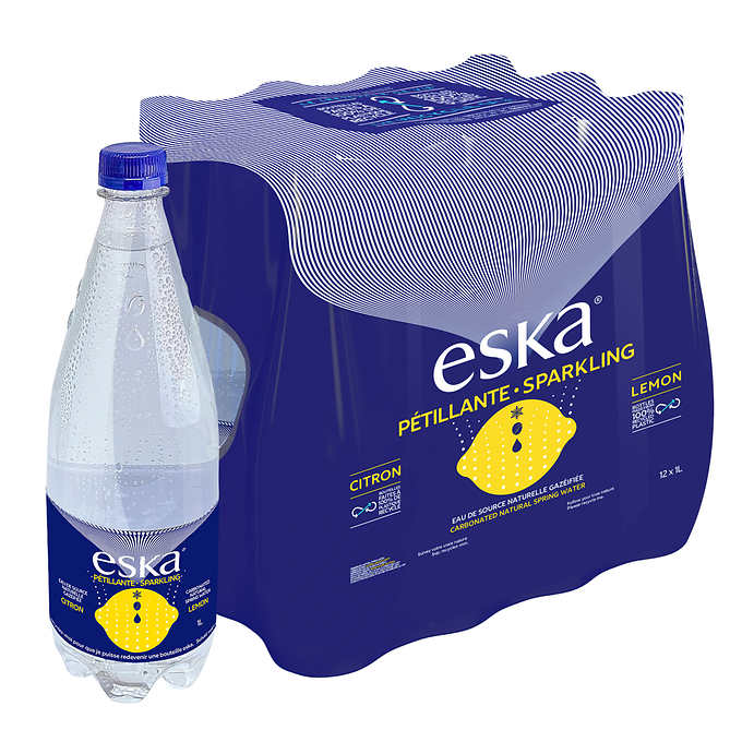 Eska - Carbonated Water Lemon (12 x 1L) - Quecan