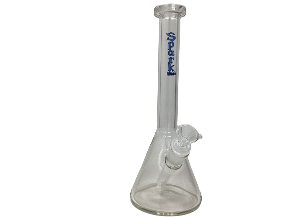 Glass Spark Bong Straight 10" - Quecan