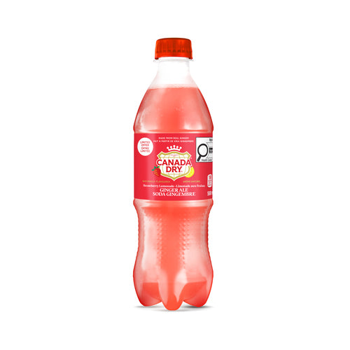 Canada Dry Strawberry Lemonade Ginger Ale (24 x 500mL) (Can Dep.)