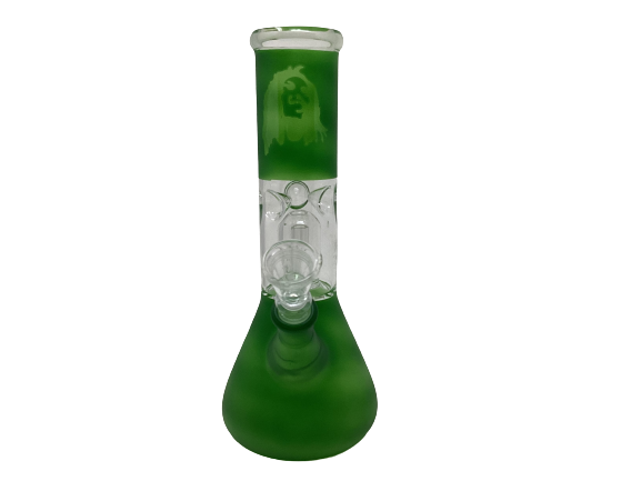 Glass Bong Bob Marley Design 8" - Quecan