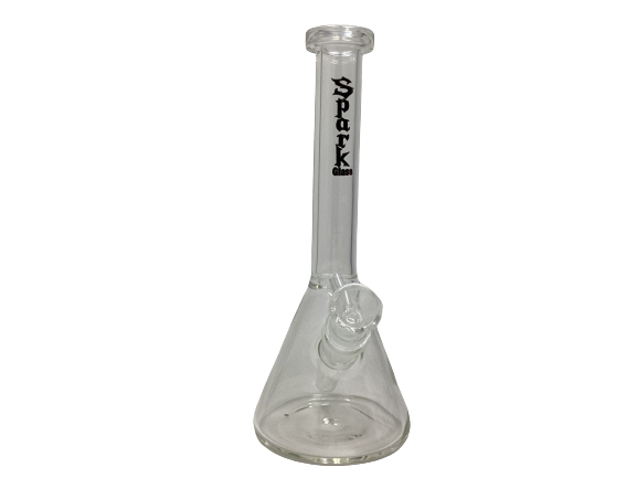 Glass Spark Bong Straight 10" - Quecan