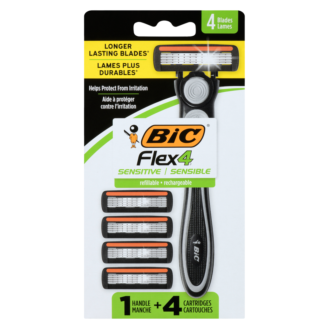 BIC Flex4 Hybrid Razor Cartridges (4 + 1 Count)