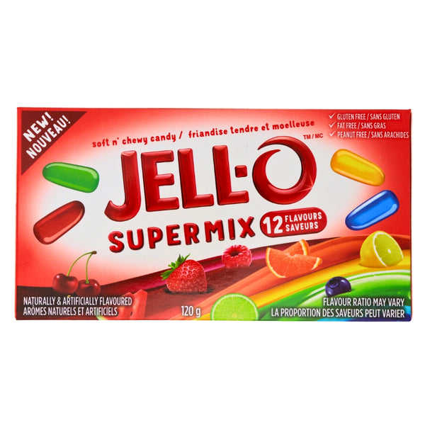 Jell-O Soft n' Chewy Candy - (12x120g) - Quecan