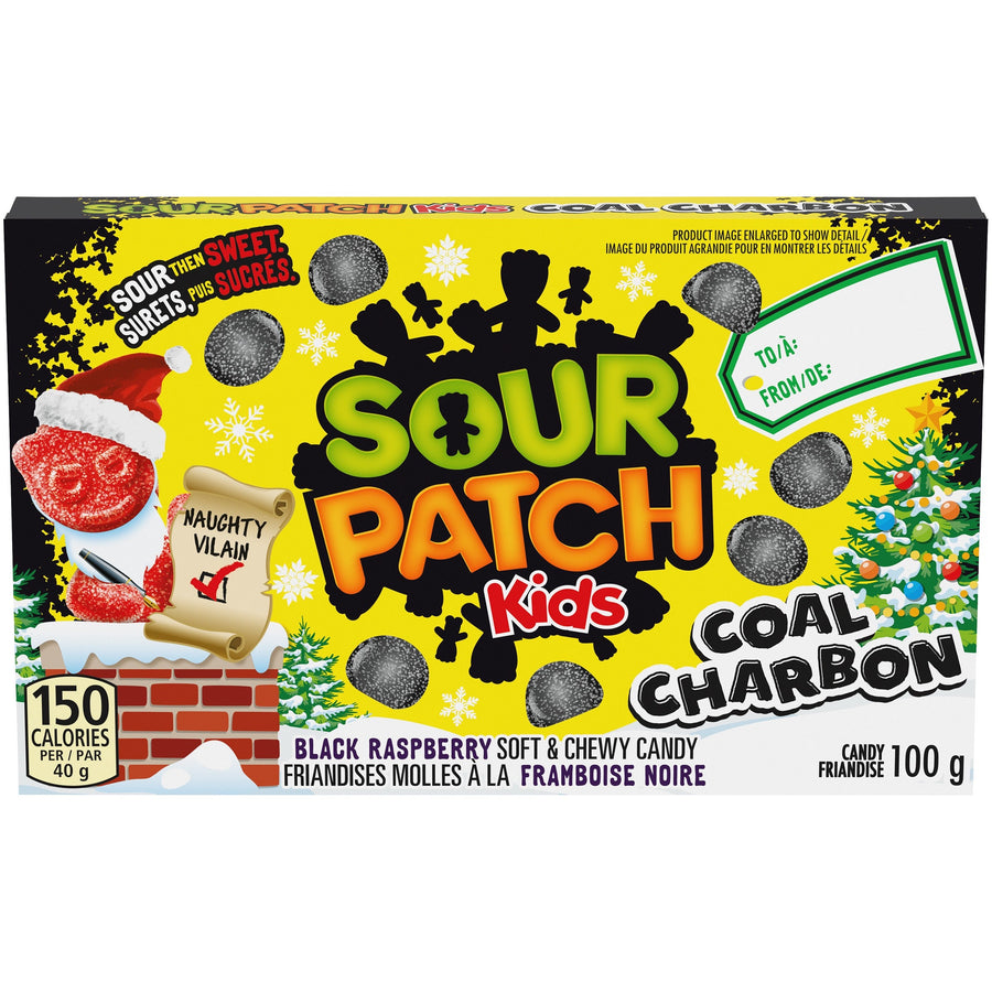 Sour Patch Kids Coal Charbon Soft and Chewy Candy - 100g - Quecan