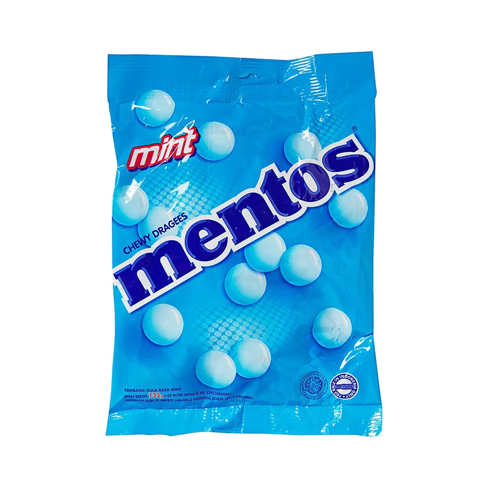 Mentos candy Mint Blue 135g | Quecan Distribution