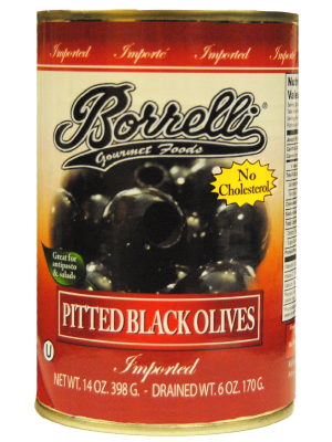 Borrelli - Pitted Black Olives (390g) - Quecan