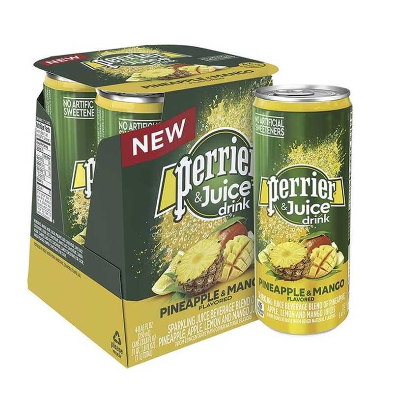 Perrier - Pineapple & Mango Juice (4 x 6 x 330ml) - Quecan