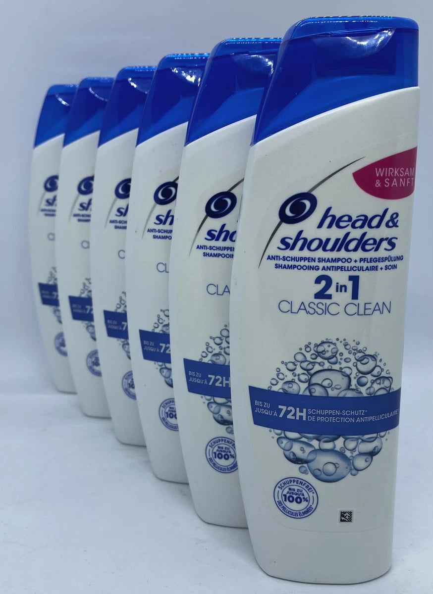 Head & Shoulders Classic Clean Shampoo (6 x 200mL)