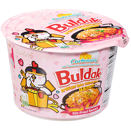 Samyang Hot Chicken Carbonara Flavour Ramen Bowl (105g) - Quecan