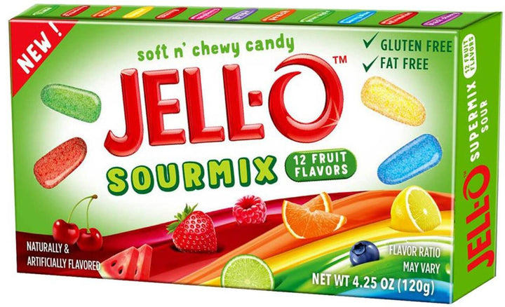 Jell-O Soft n' Chewy Candy - (12x120g) - Quecan