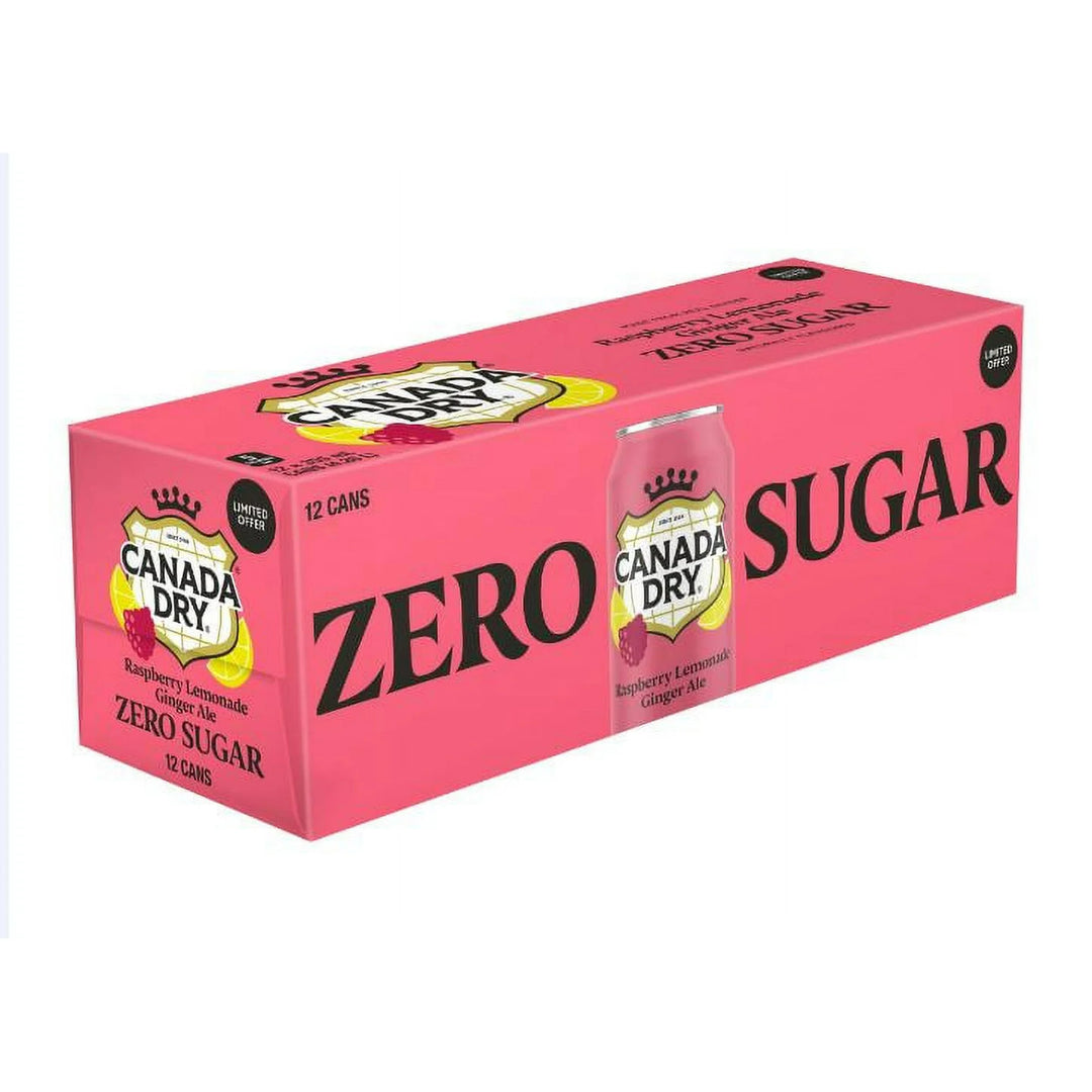 Canada Dry Ginger Ale Raspberry Lemonade (12 x 355mL) (Can Dep)