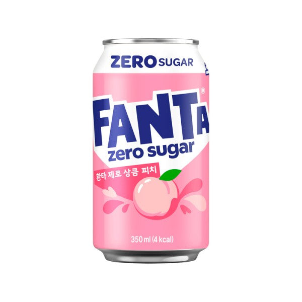Fanta Zero Peach (24 x 350mL) (Can Dep)