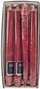 CITI-LITES 10 INCH FORMAL CANDLE BURGUNDY ( 12 pk. )