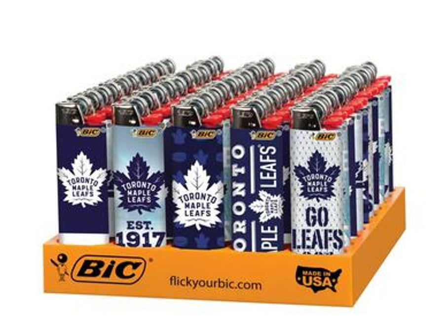 BiC Lighter - NHL Toronto Maple Leafs (Pack Of 50) - Quecan