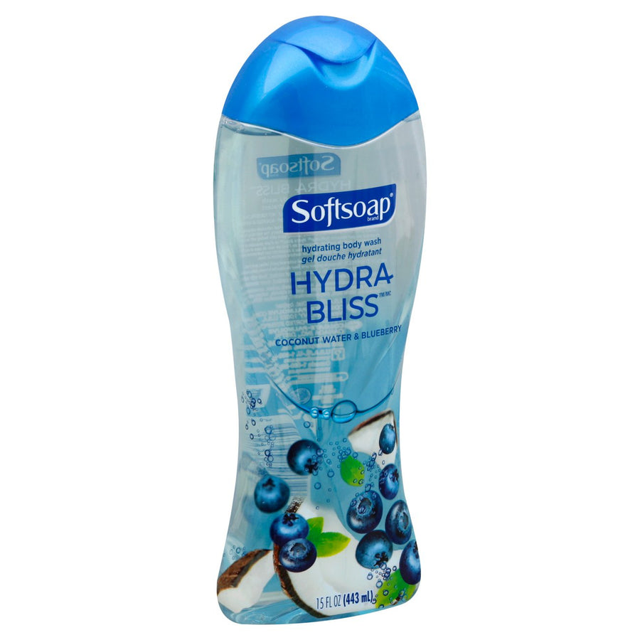 Soft Soap Body Wash - Coconut Water & Blueberry (443ml) - Quecan