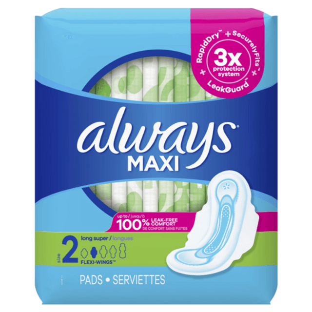 Always Maxi Size 2 Long Super (Pack of 18) - Quecan