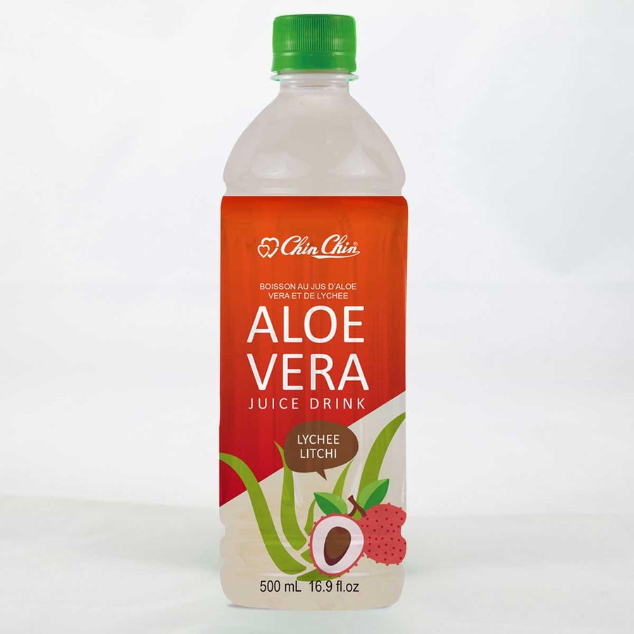 Chin Chin Aloe Vera Juice Drink - Lychee (24 x 500ml) - Quecan